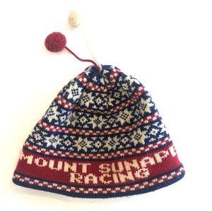Vintage Mt Sunapee Racing Ski Snowboard Kids Hat